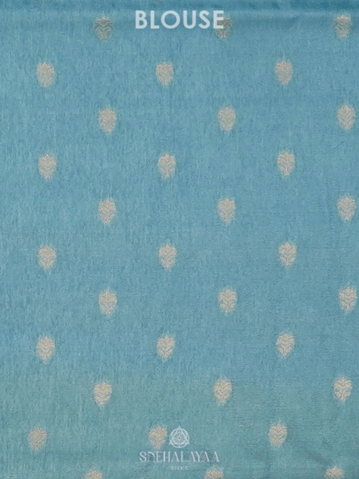 Sky Blue Banaras Silk Saree