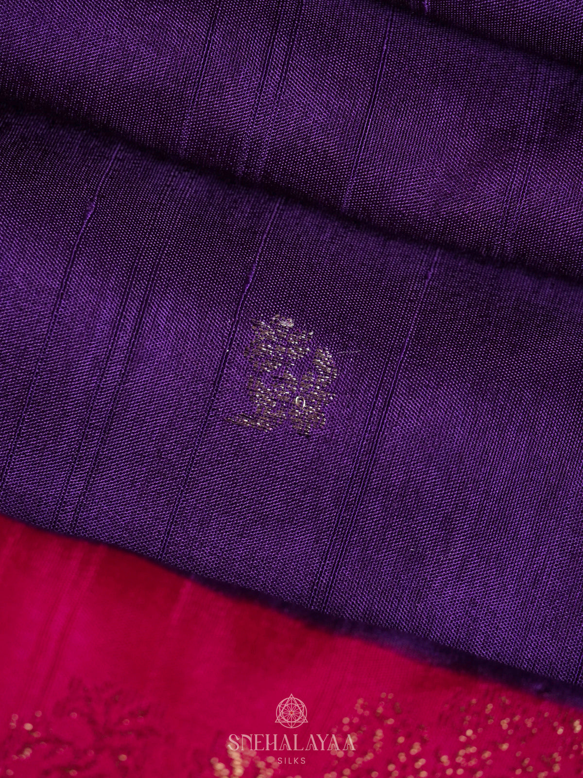 Purple Banaras Silk Saree