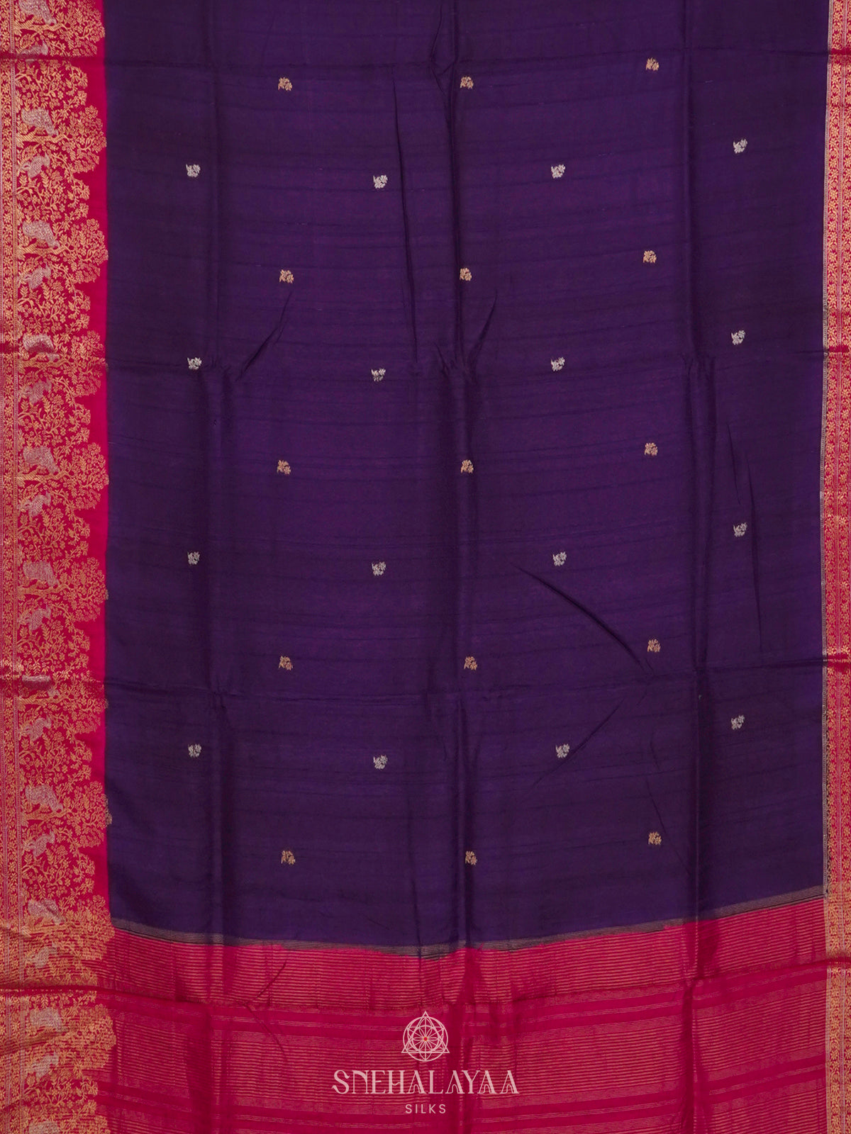 Purple Banaras Silk Saree