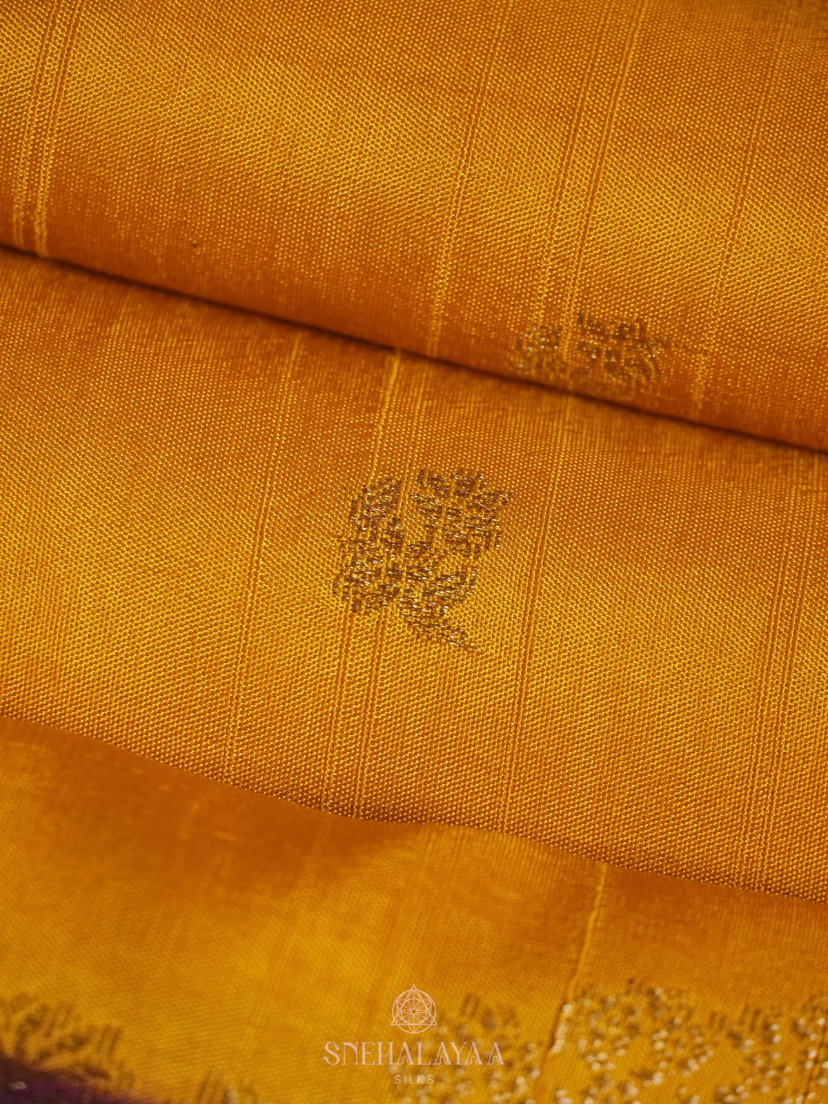 Mango Yellow Banaras Silk Saree