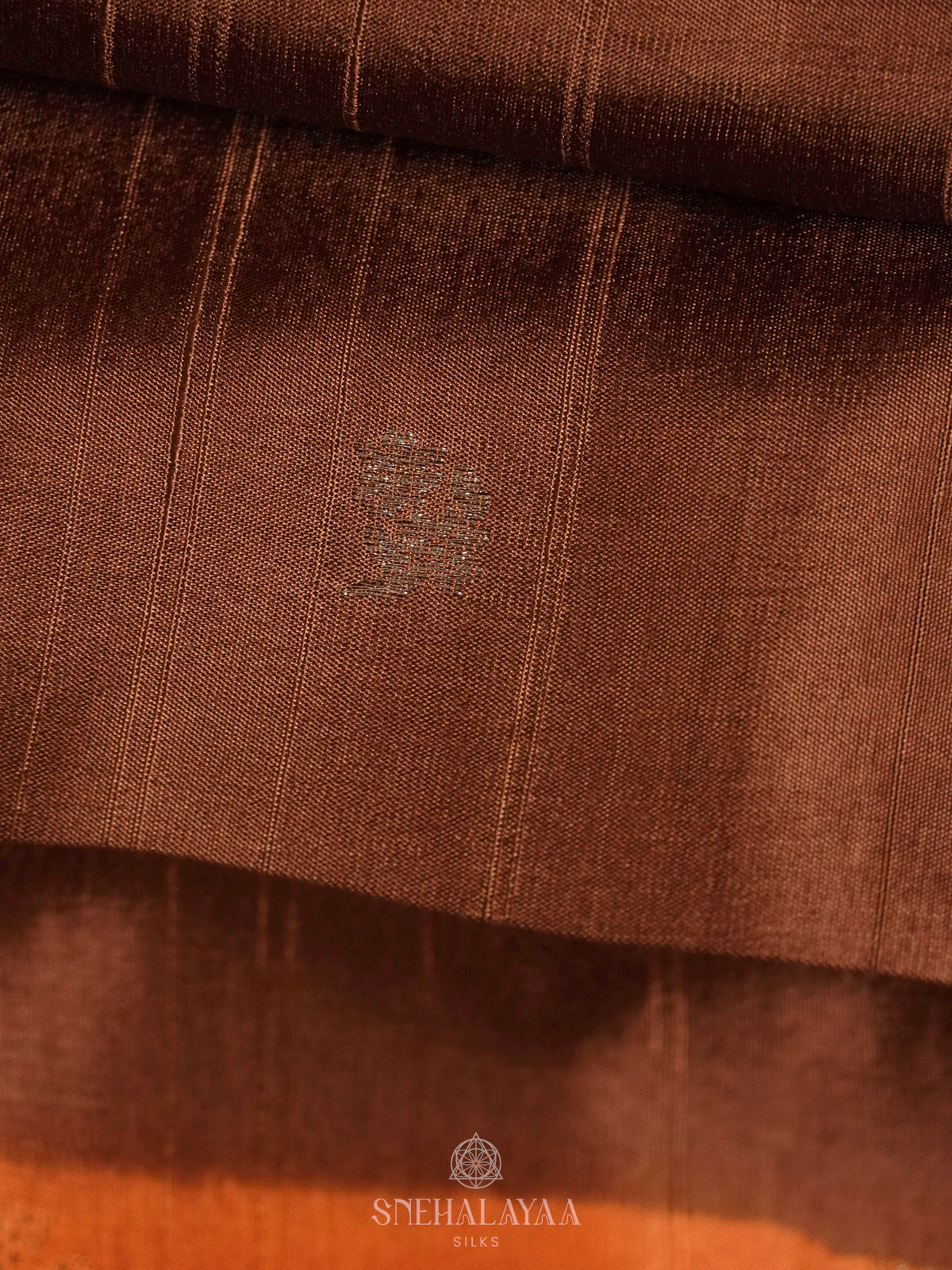 Brown Banaras Silk Saree