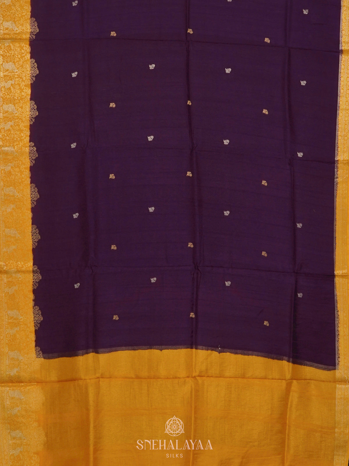 Purple Banaras Silk Saree