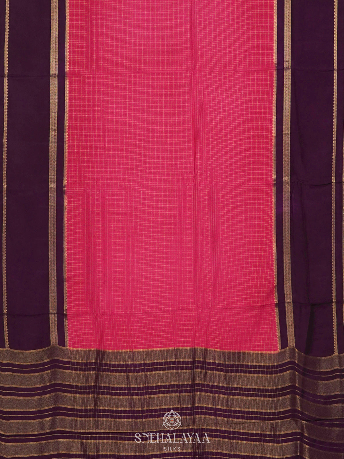 Pink Banaras Silk Saree