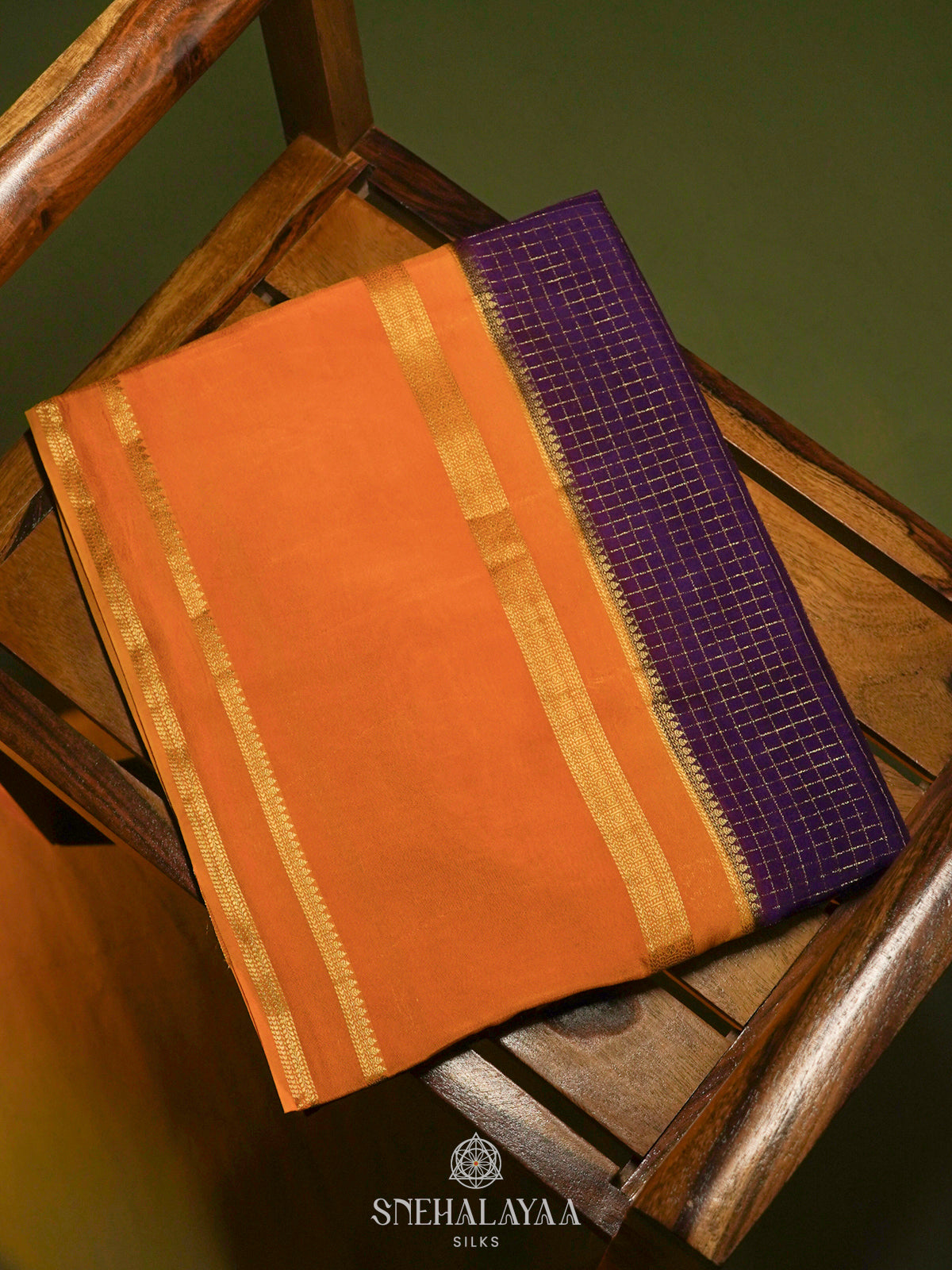 Purple Banaras Silk Saree
