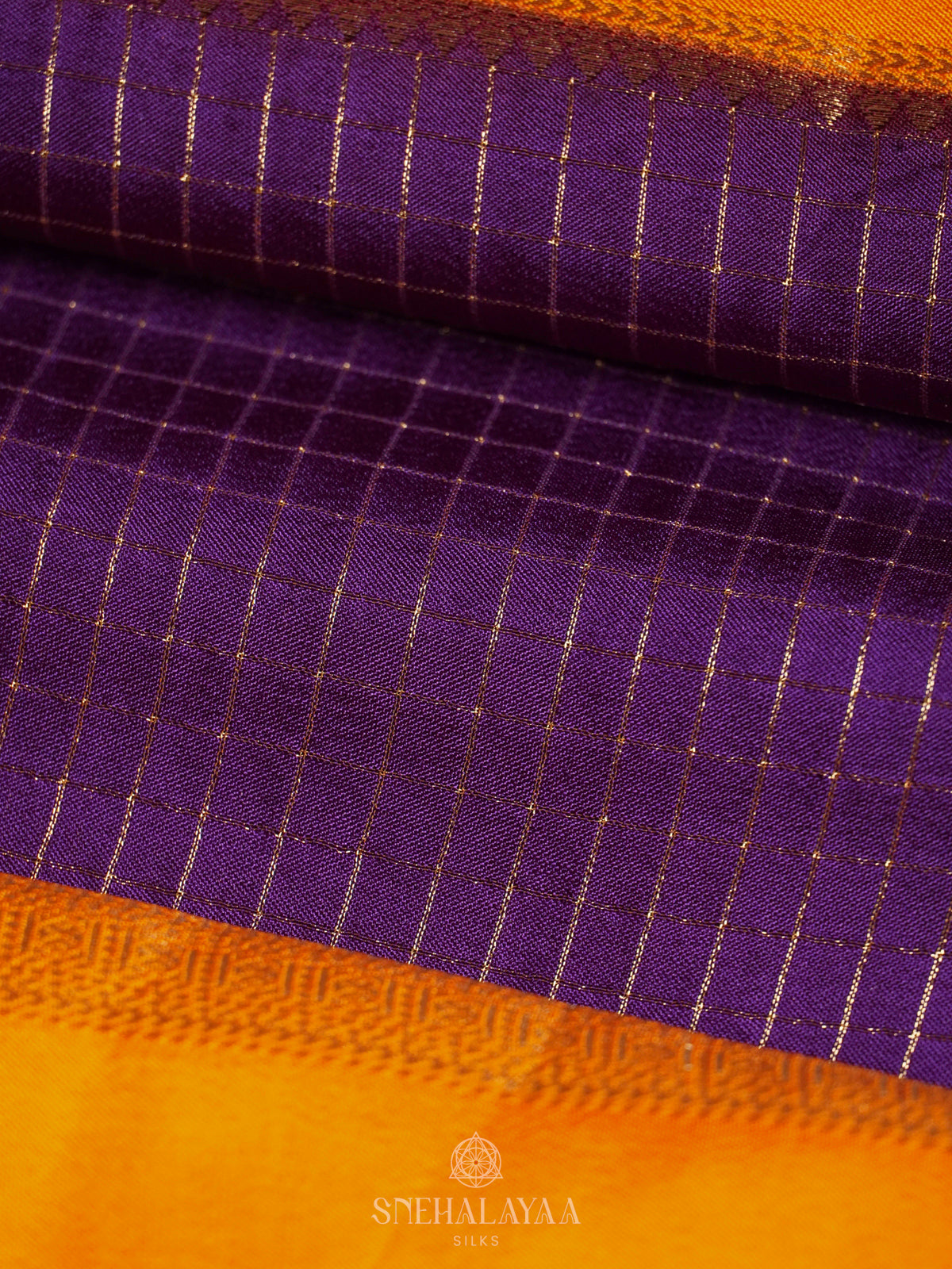 Purple Banaras Silk Saree