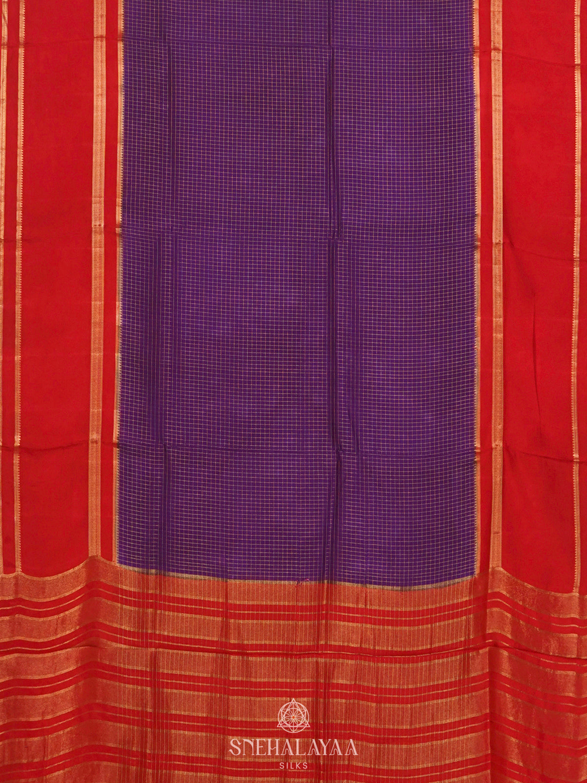 Purple Banaras Silk Saree