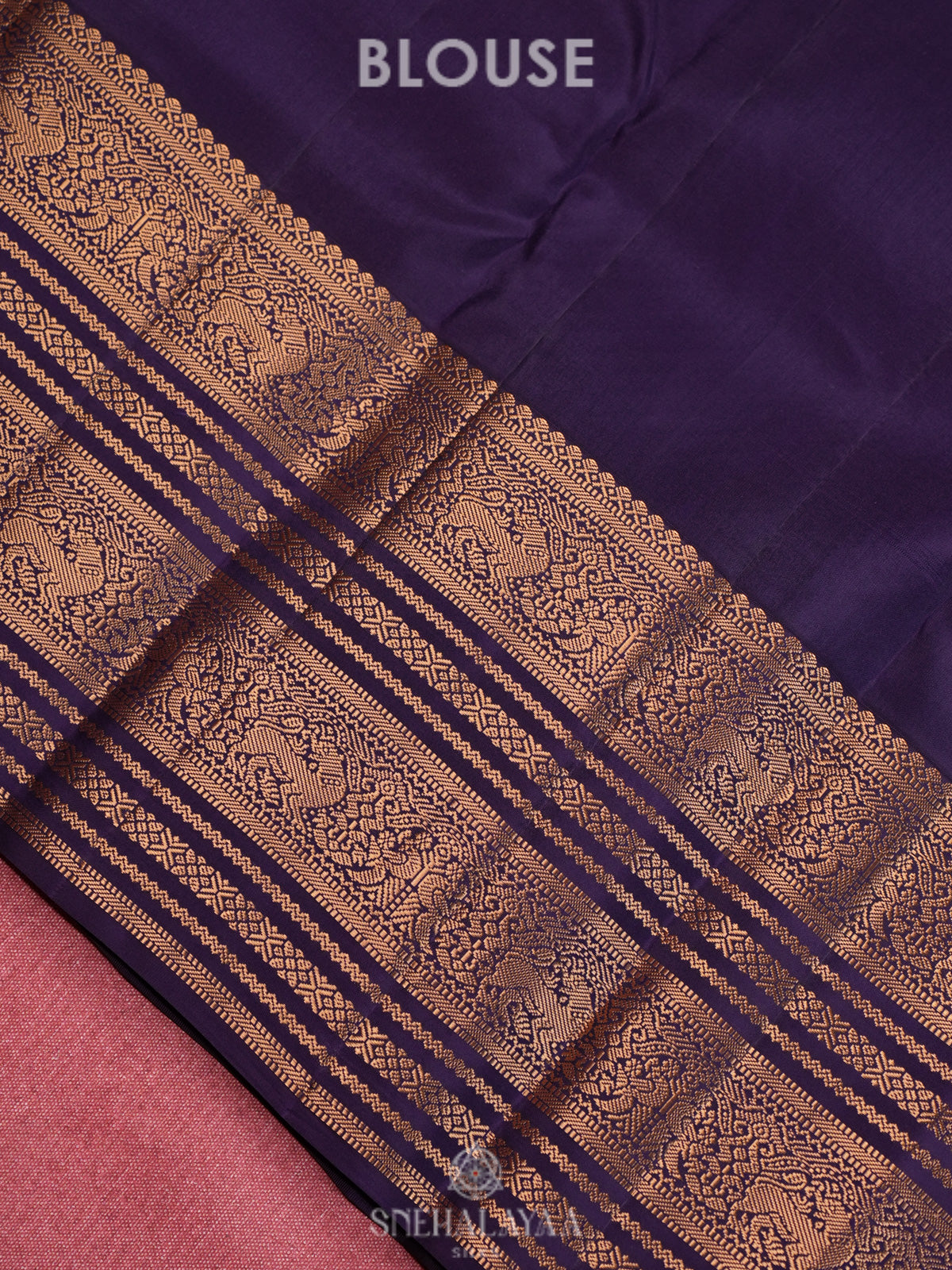 Cream Kanjivaram Silk Saree