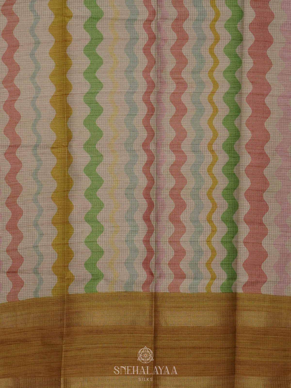 Multicolour Tussar Saree