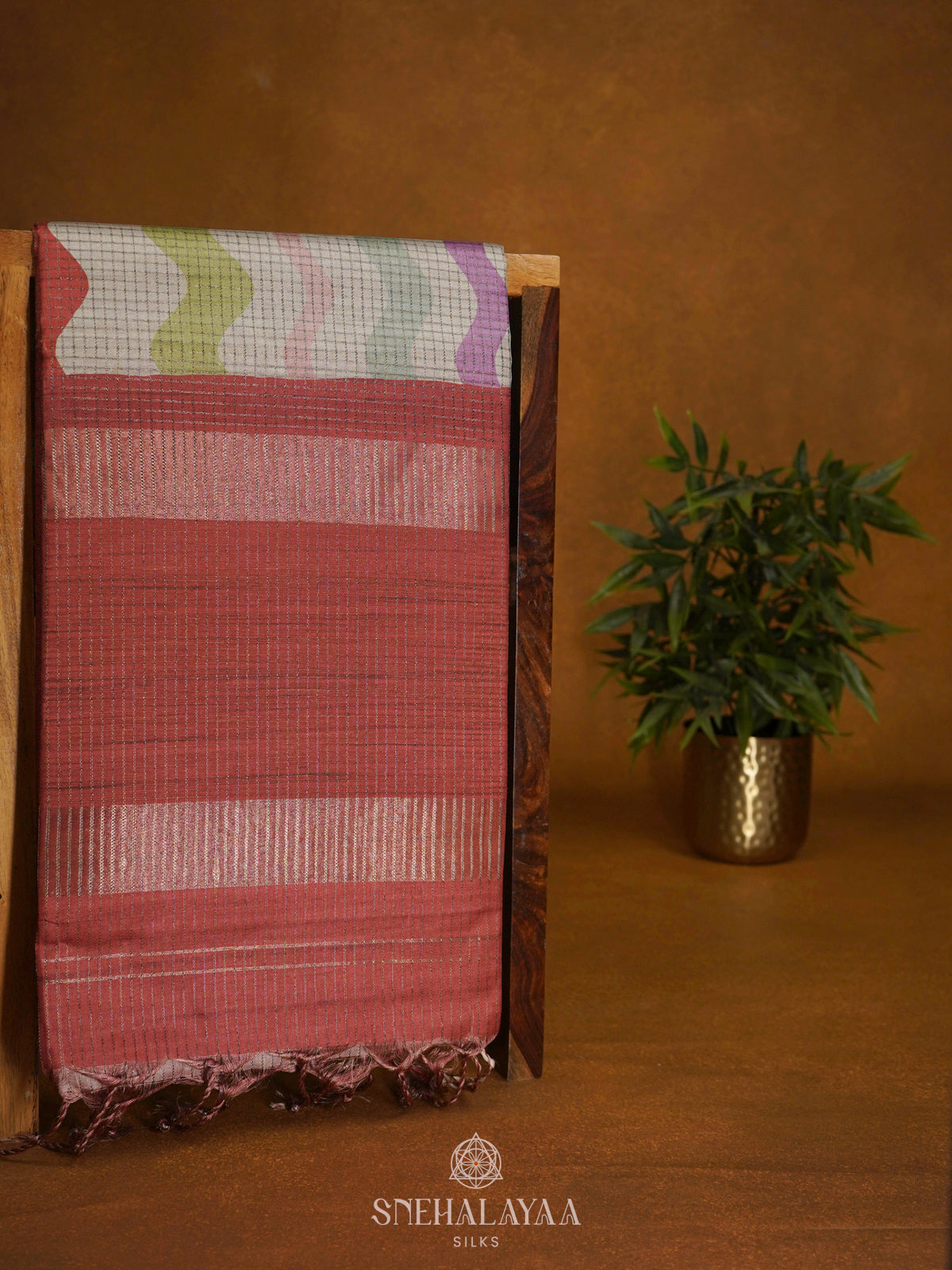 Multicolour Tussar Saree