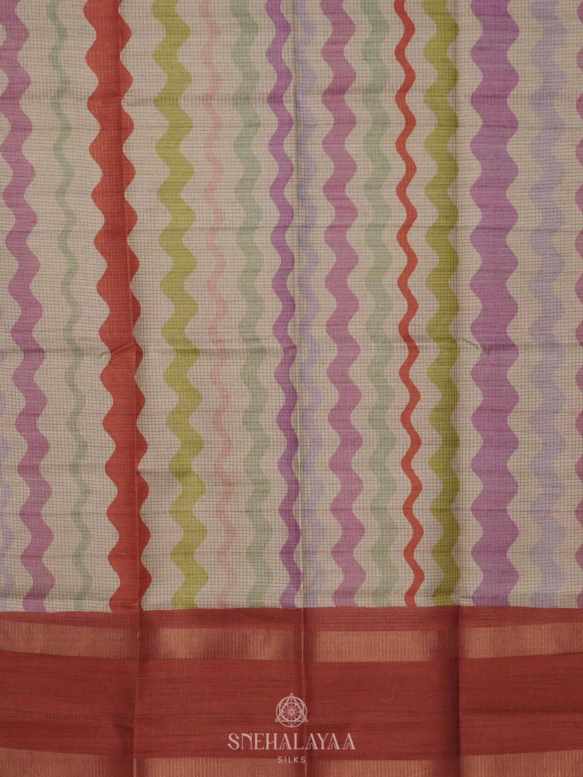Multicolour Tussar Saree