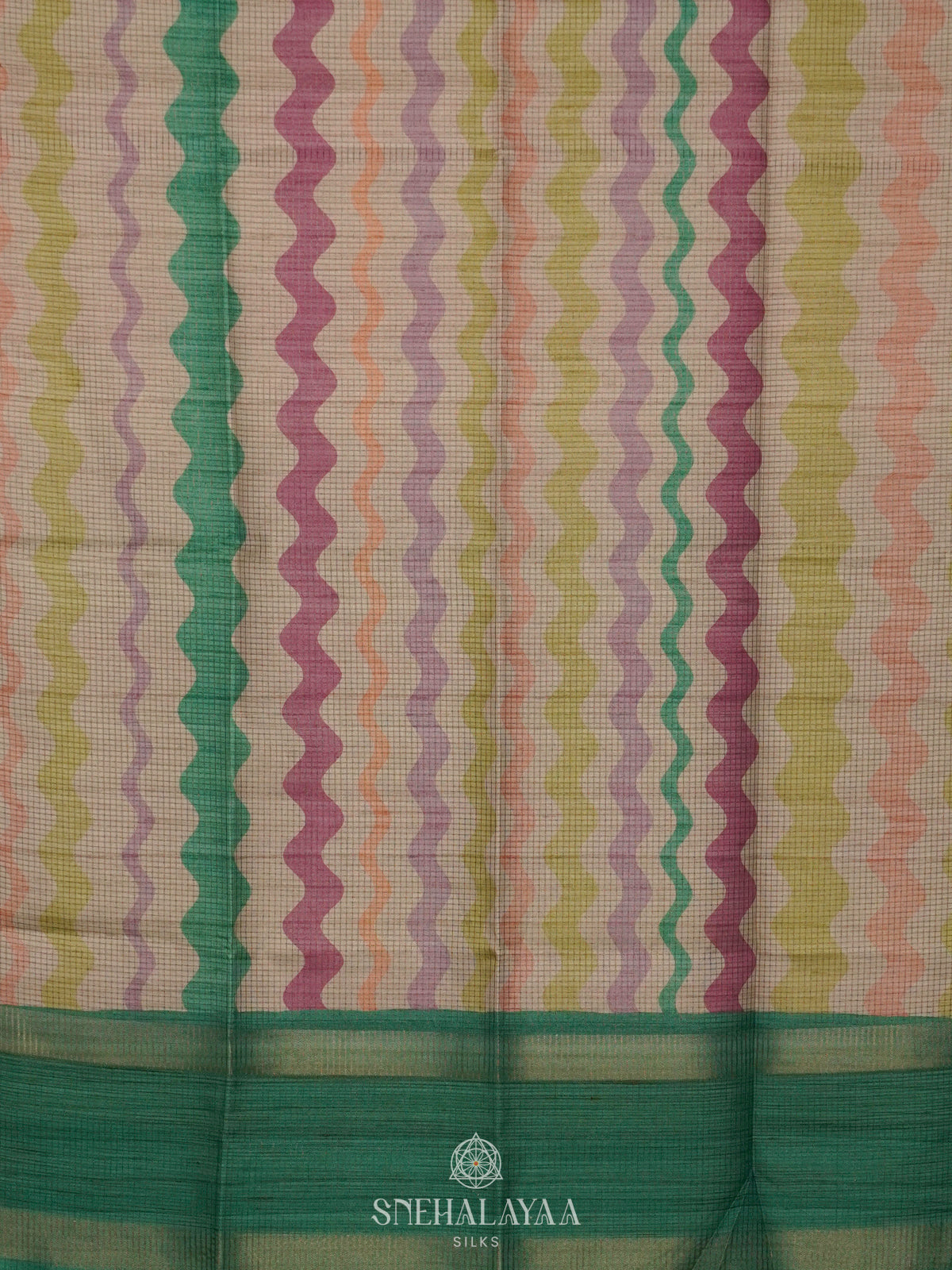 Multicolour Tussar Saree