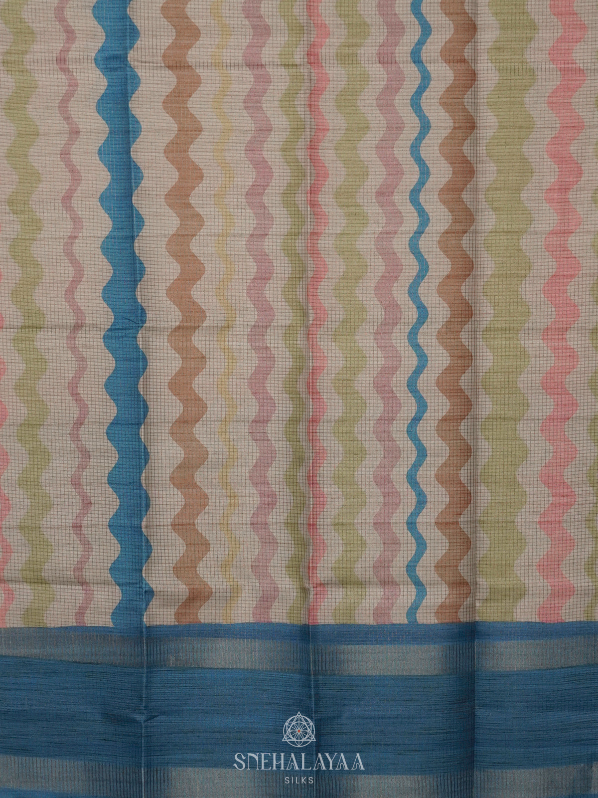 Multicolour Tussar Saree