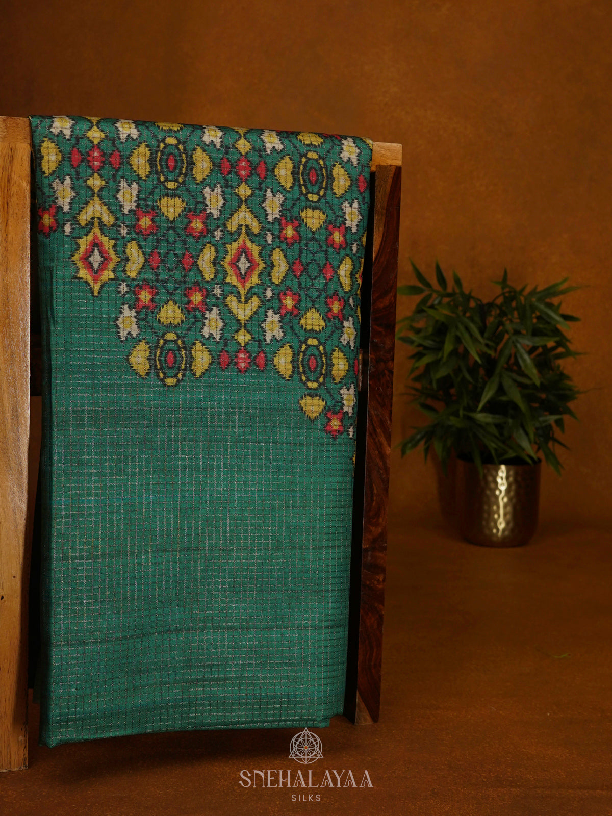 Mint Green Tussar Saree