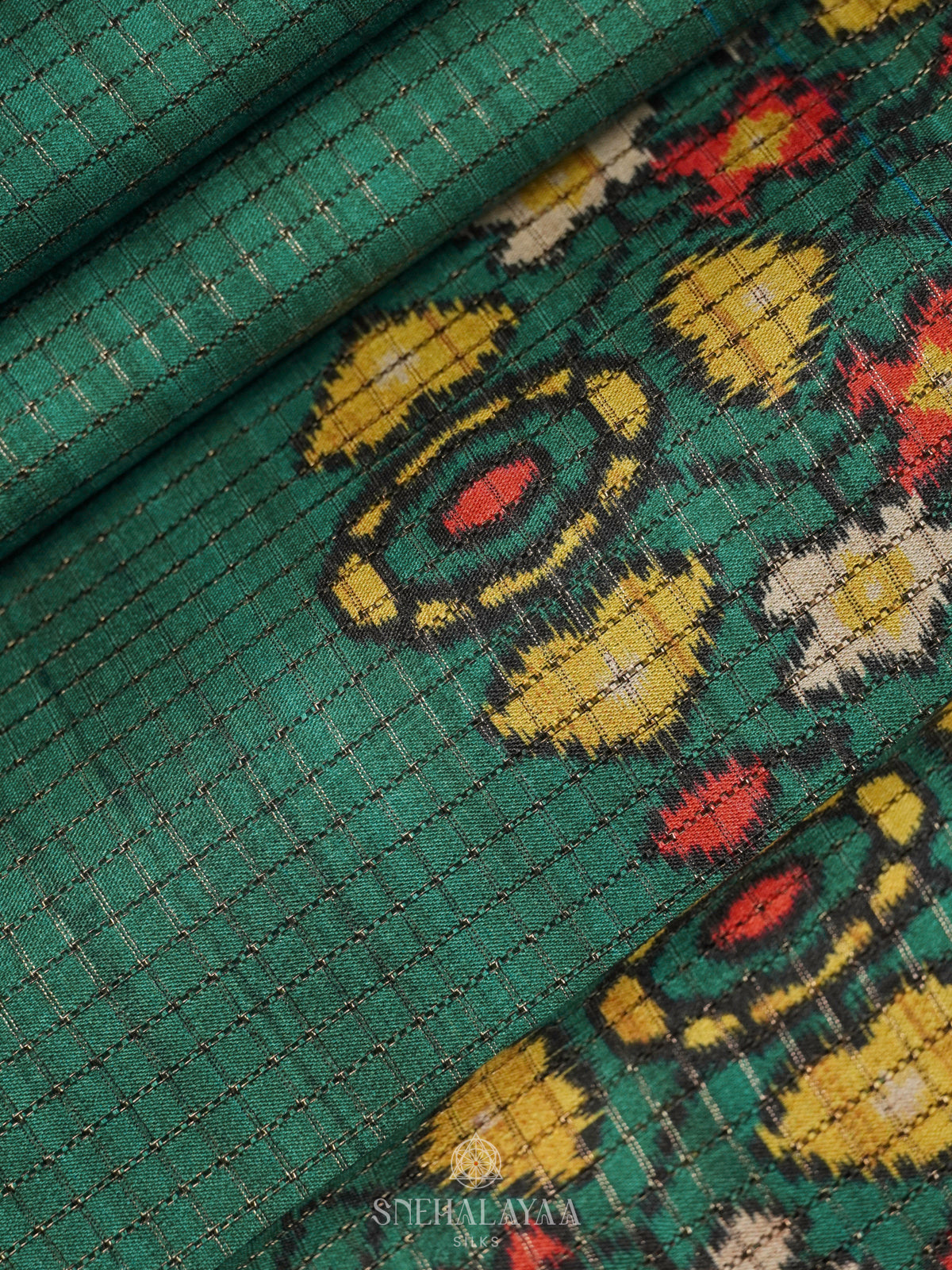 Mint Green Tussar Saree