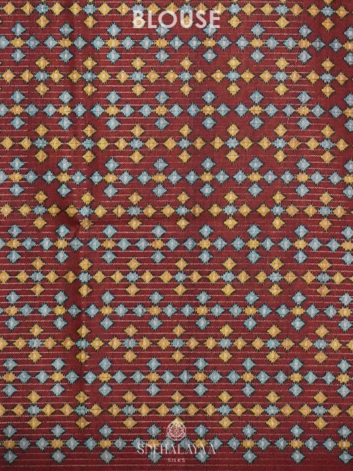 Maroon Tussar Saree