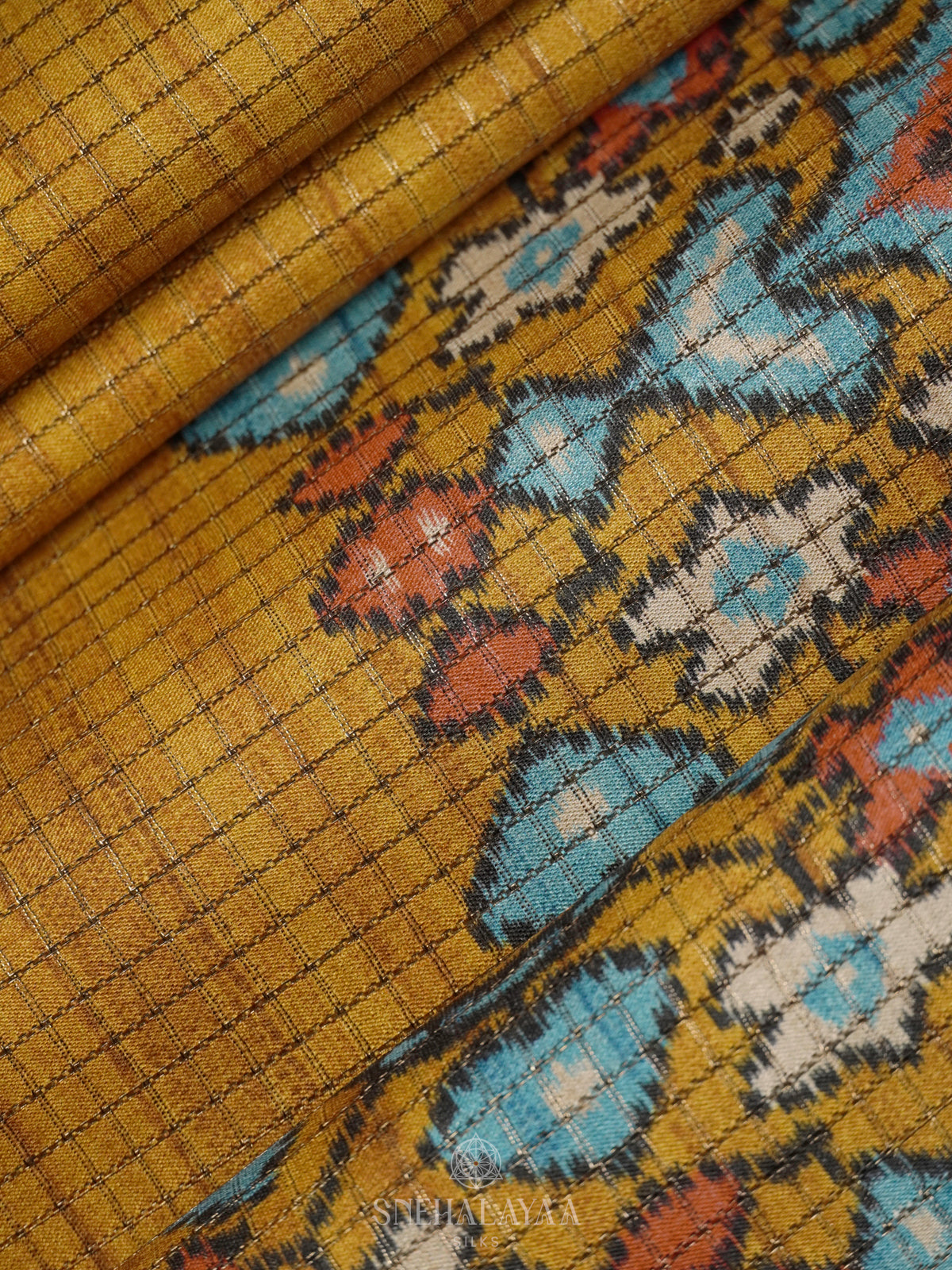 Yellow Tussar Saree