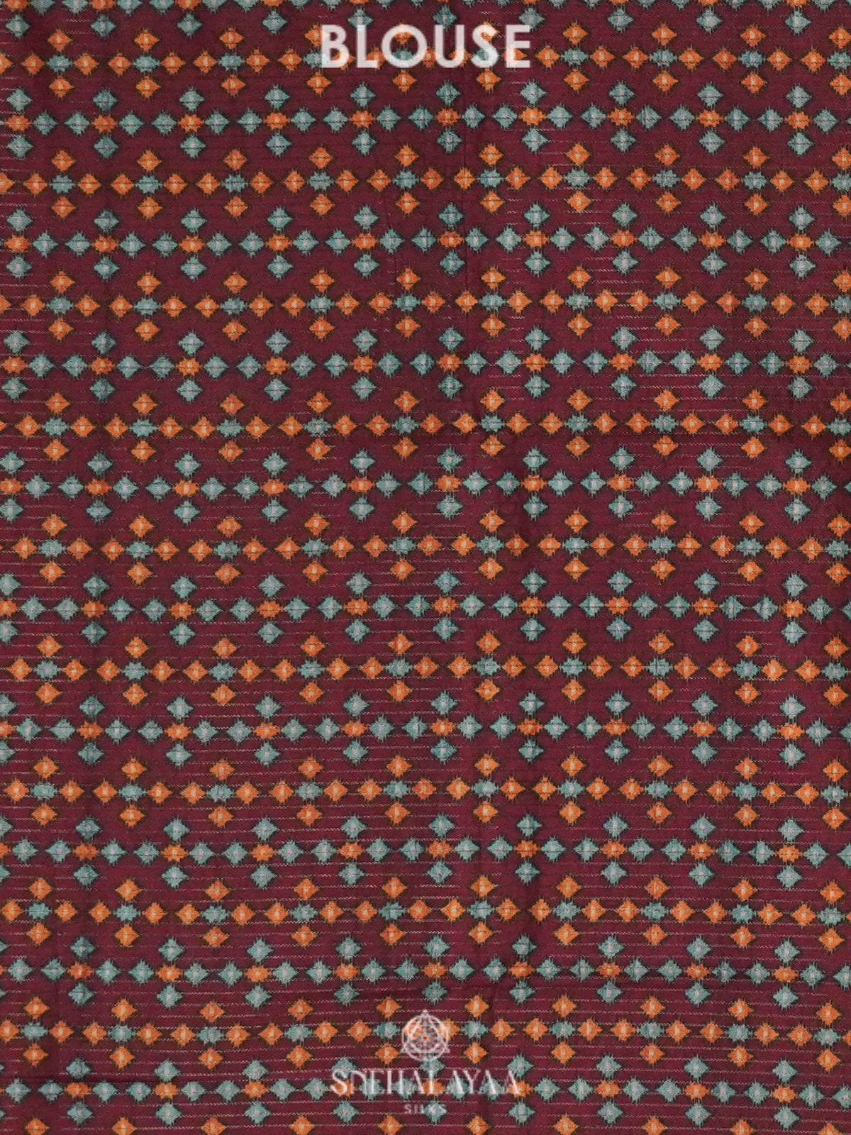 Maroon Tussar Saree