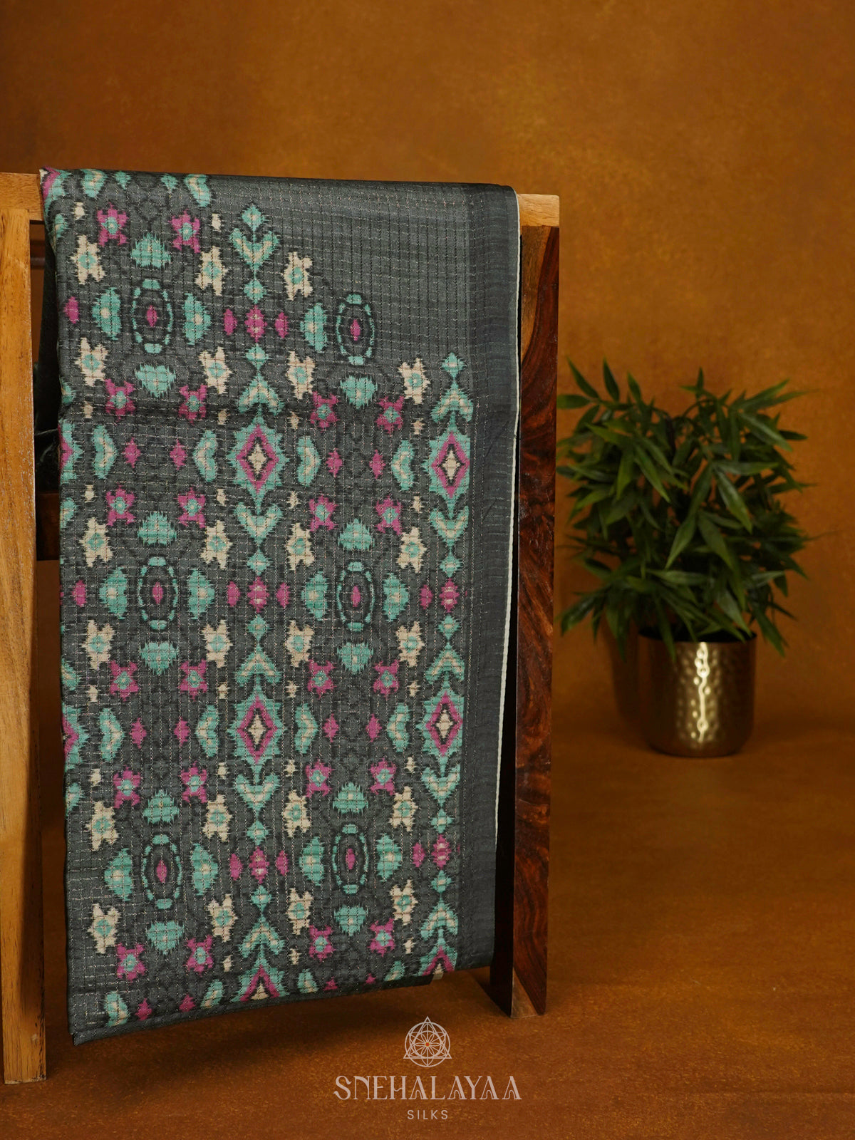 Grey Tussar Saree