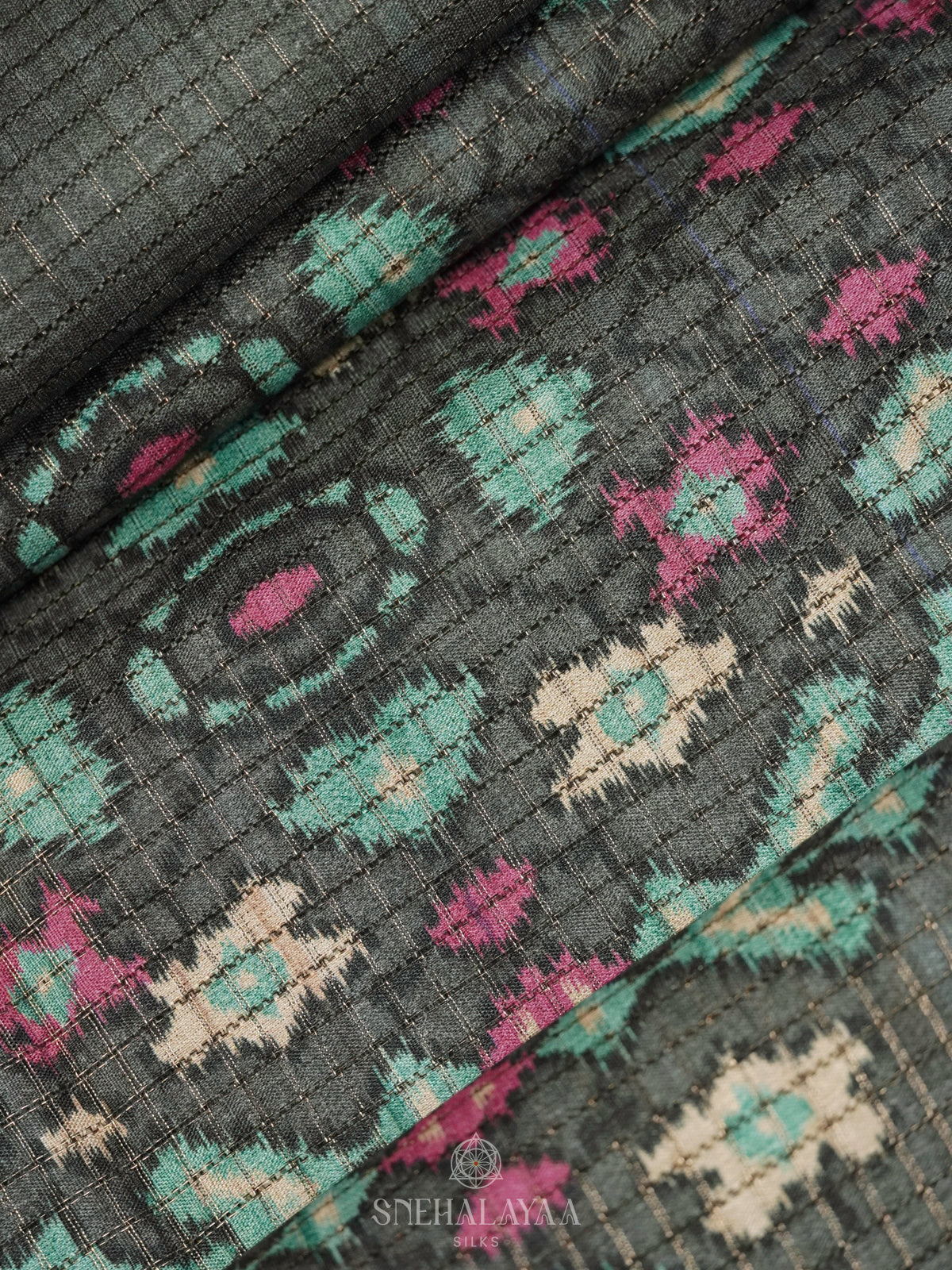 Grey Tussar Saree