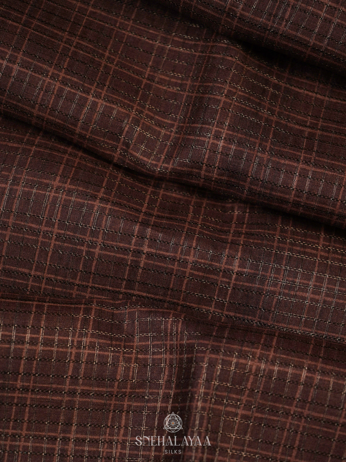 Brown Tussar Saree