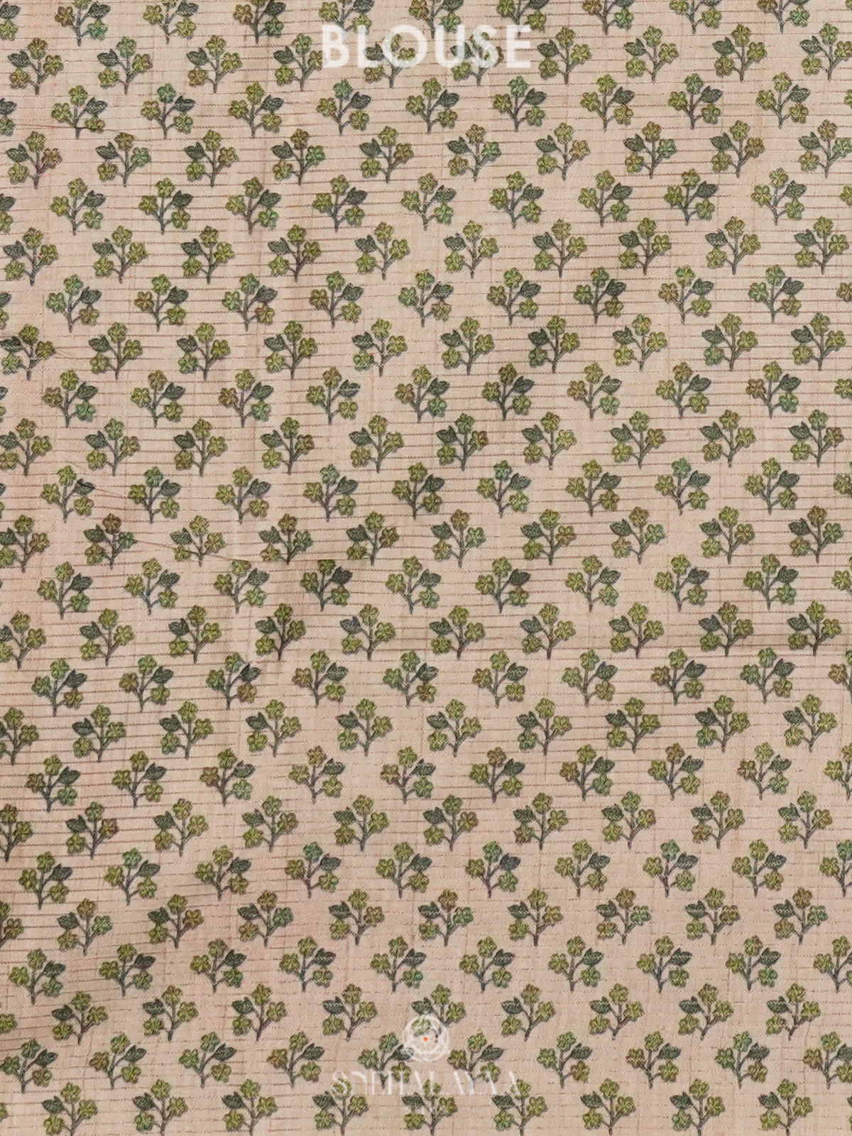 Lime Green Tussar Saree