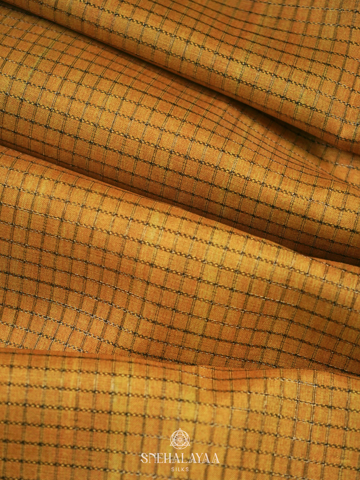 Yellow Tussar Saree