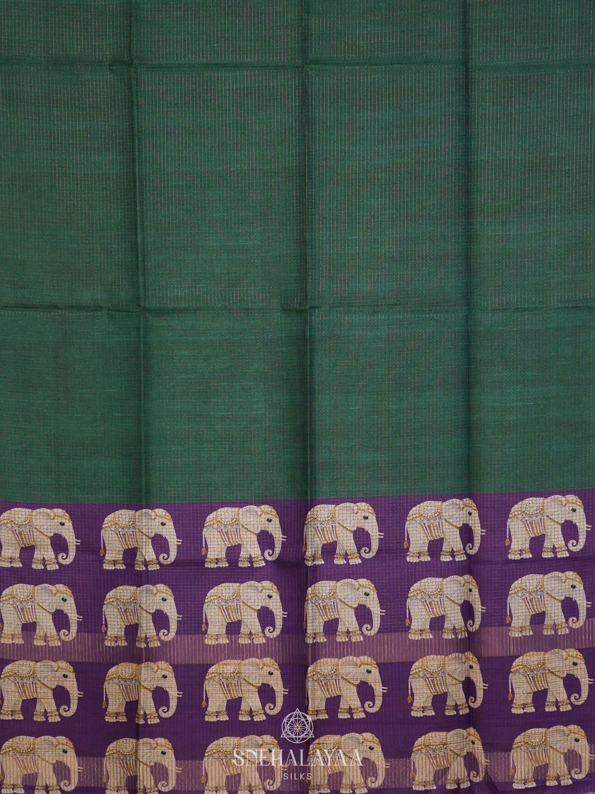 Green Tussar Saree