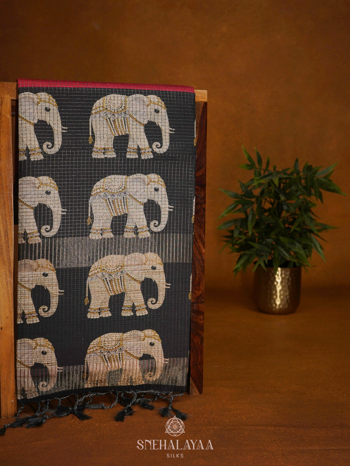 Pink Tussar Saree
