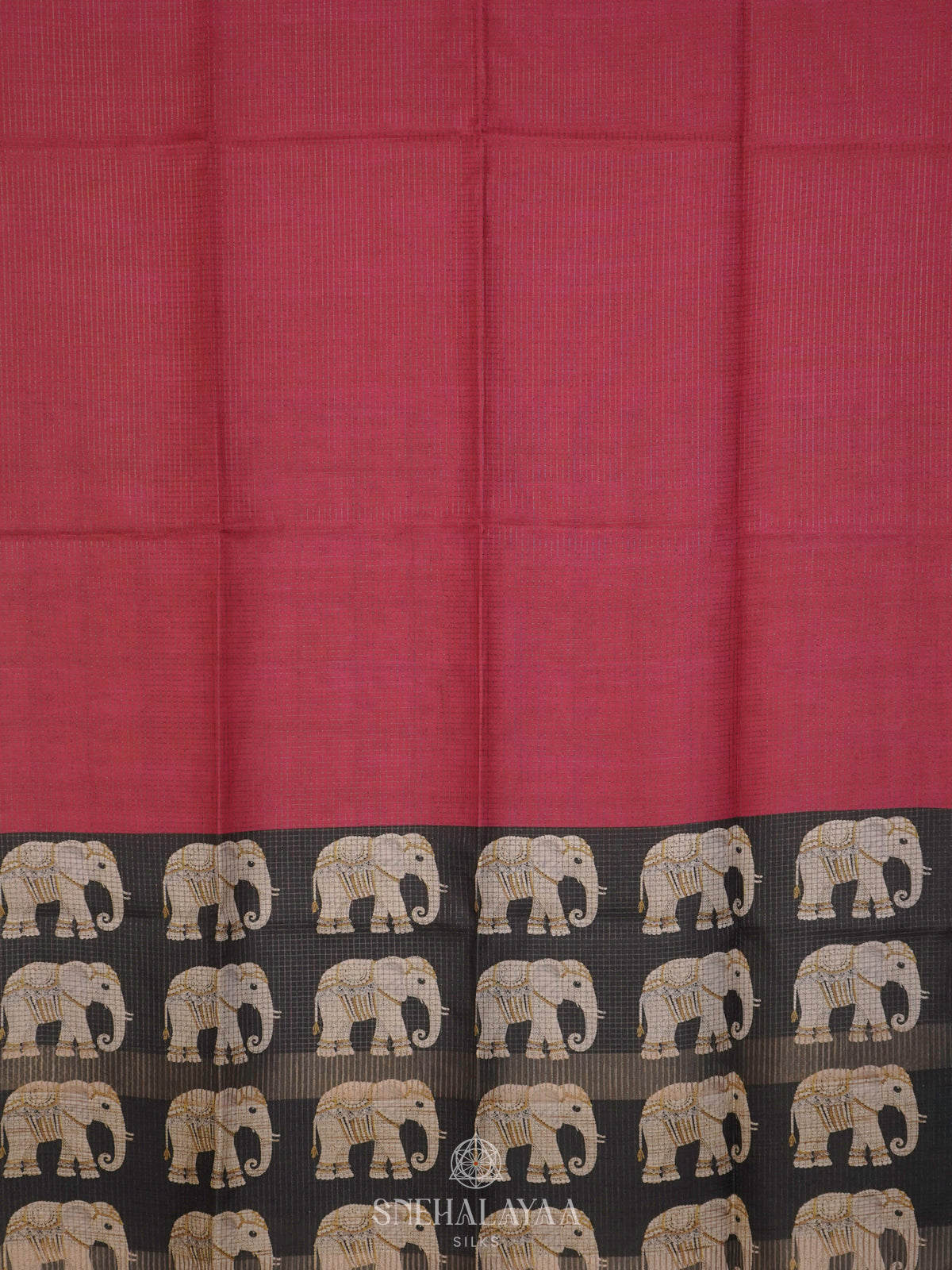 Pink Tussar Saree