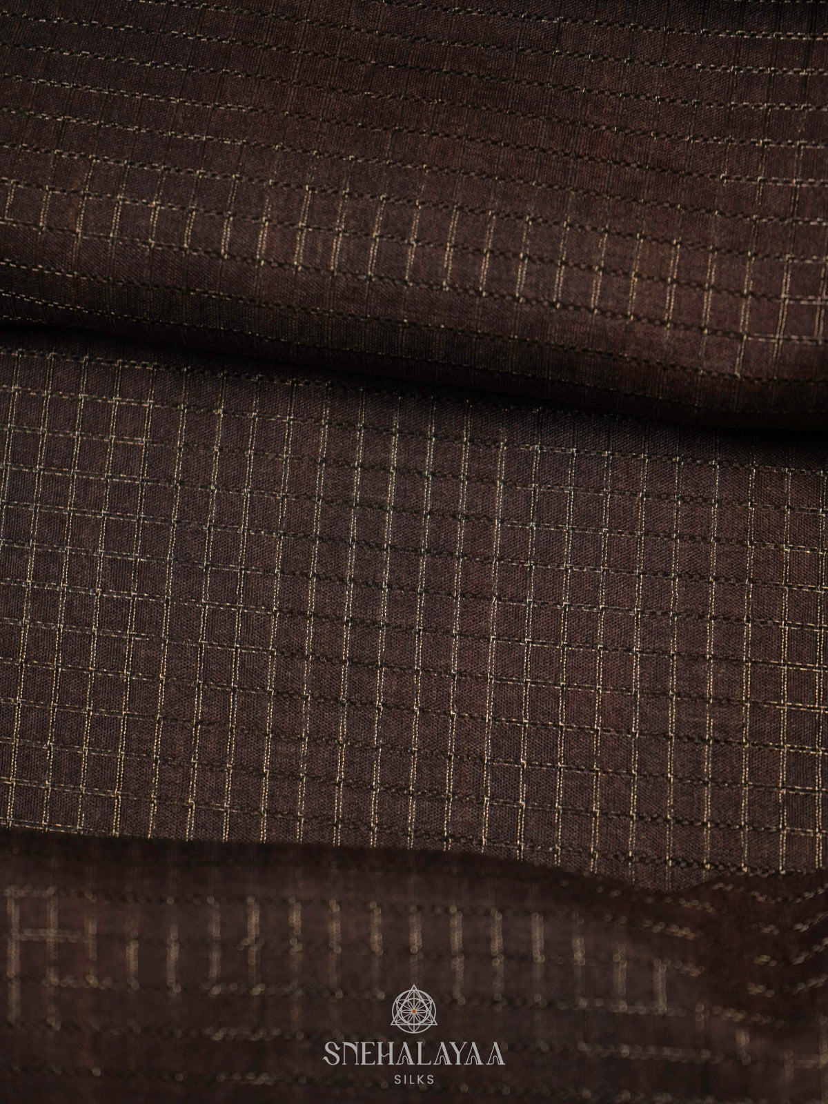 Brown Tussar Saree