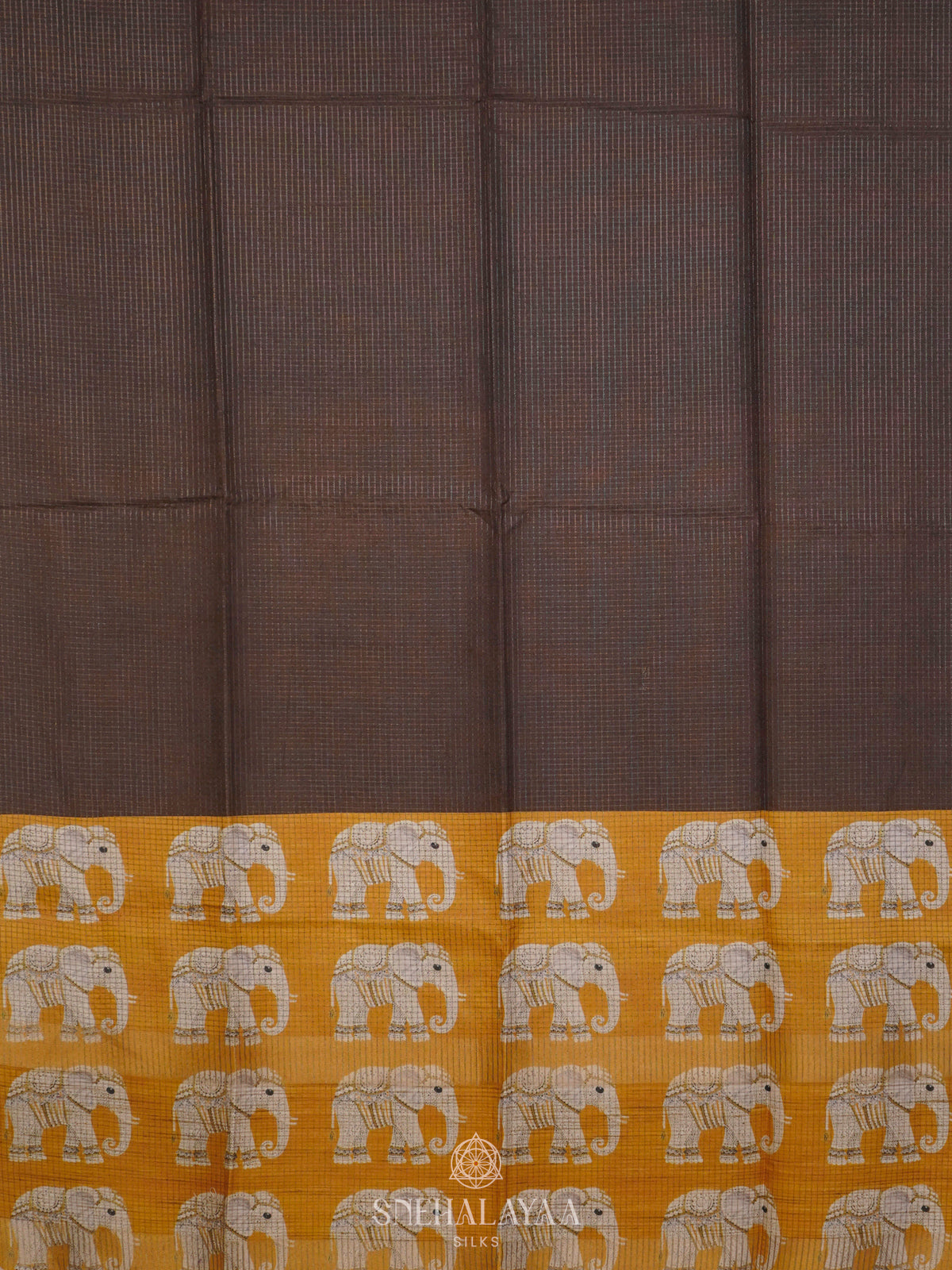Brown Tussar Saree
