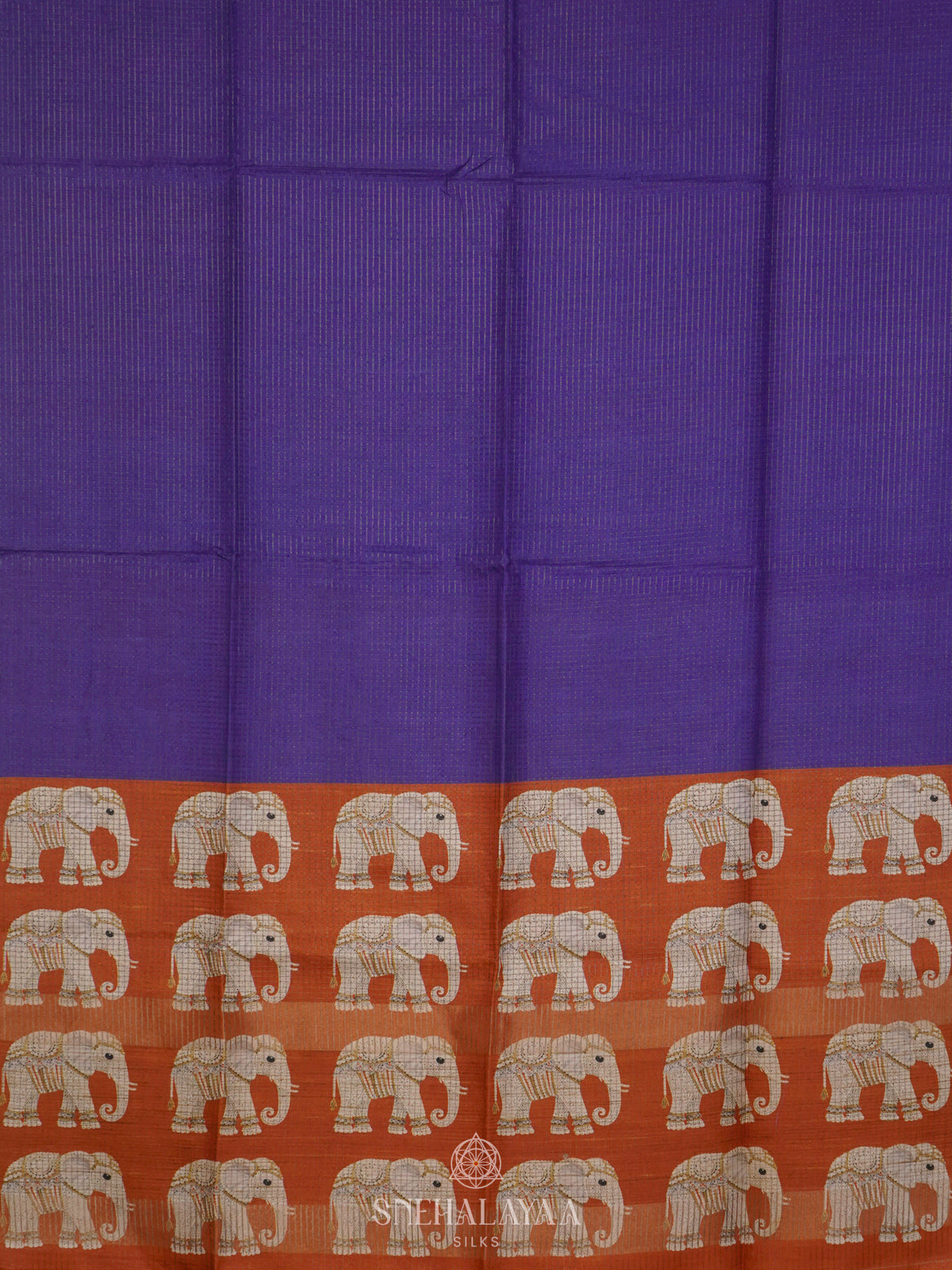 Purple Tussar Saree