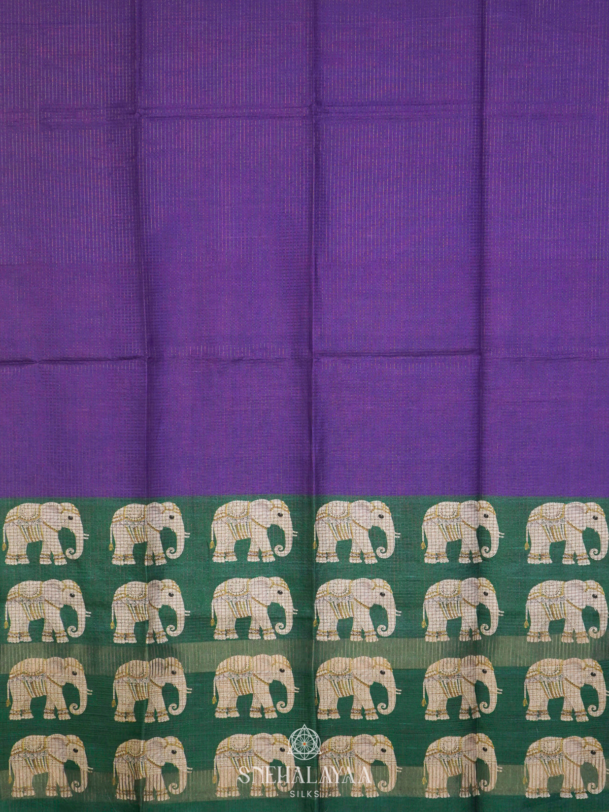 Purple Tussar Saree