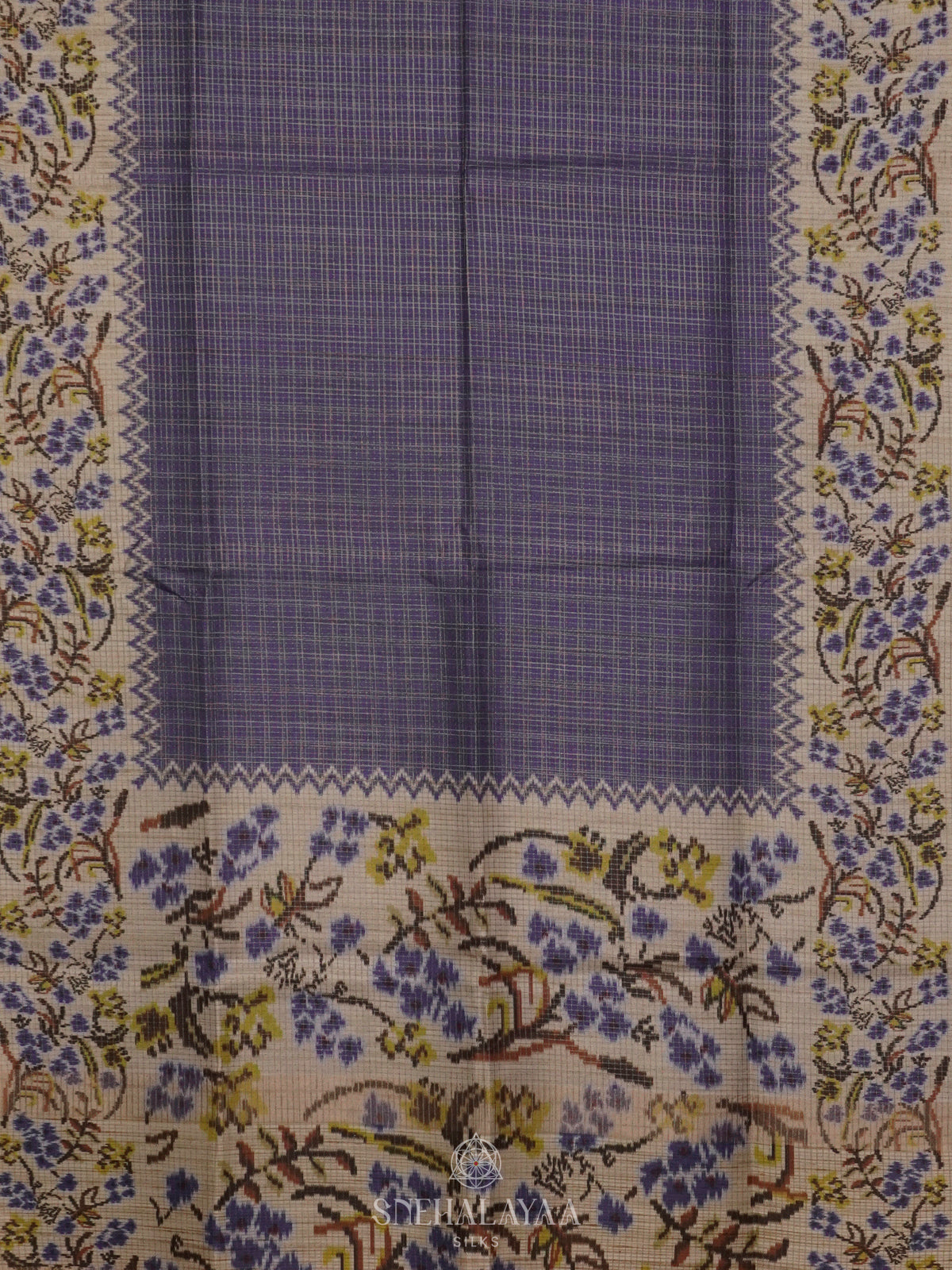 Purple Tussar Saree