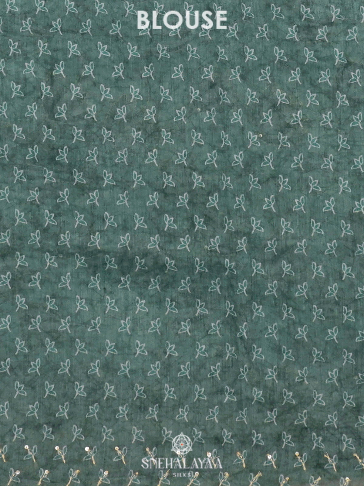 Teal Green Linen Saree