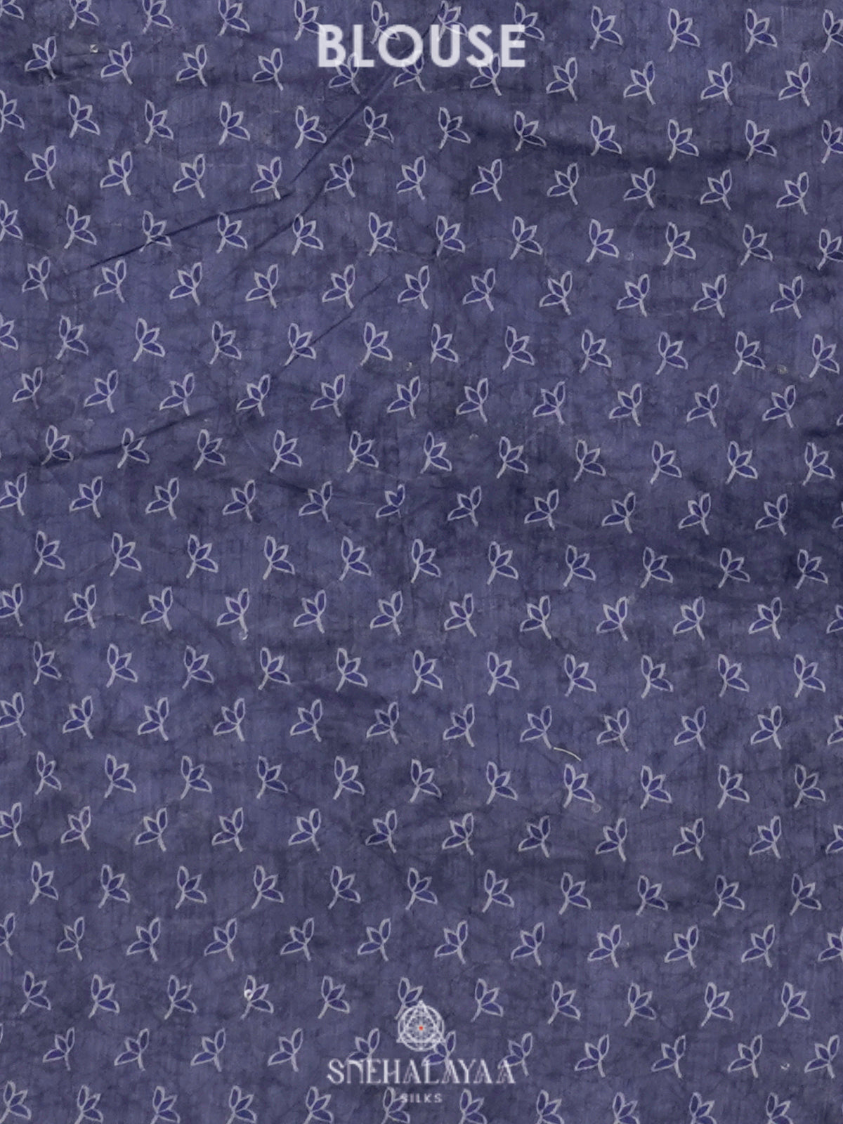 Blue Linen Saree