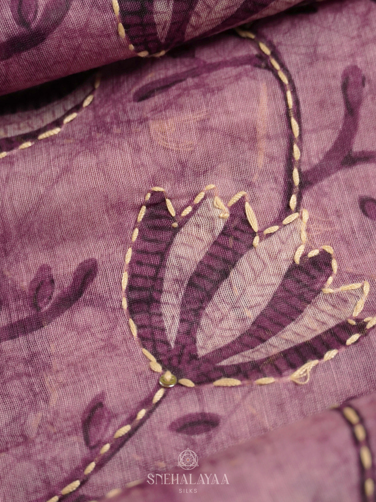 Pink Linen Saree