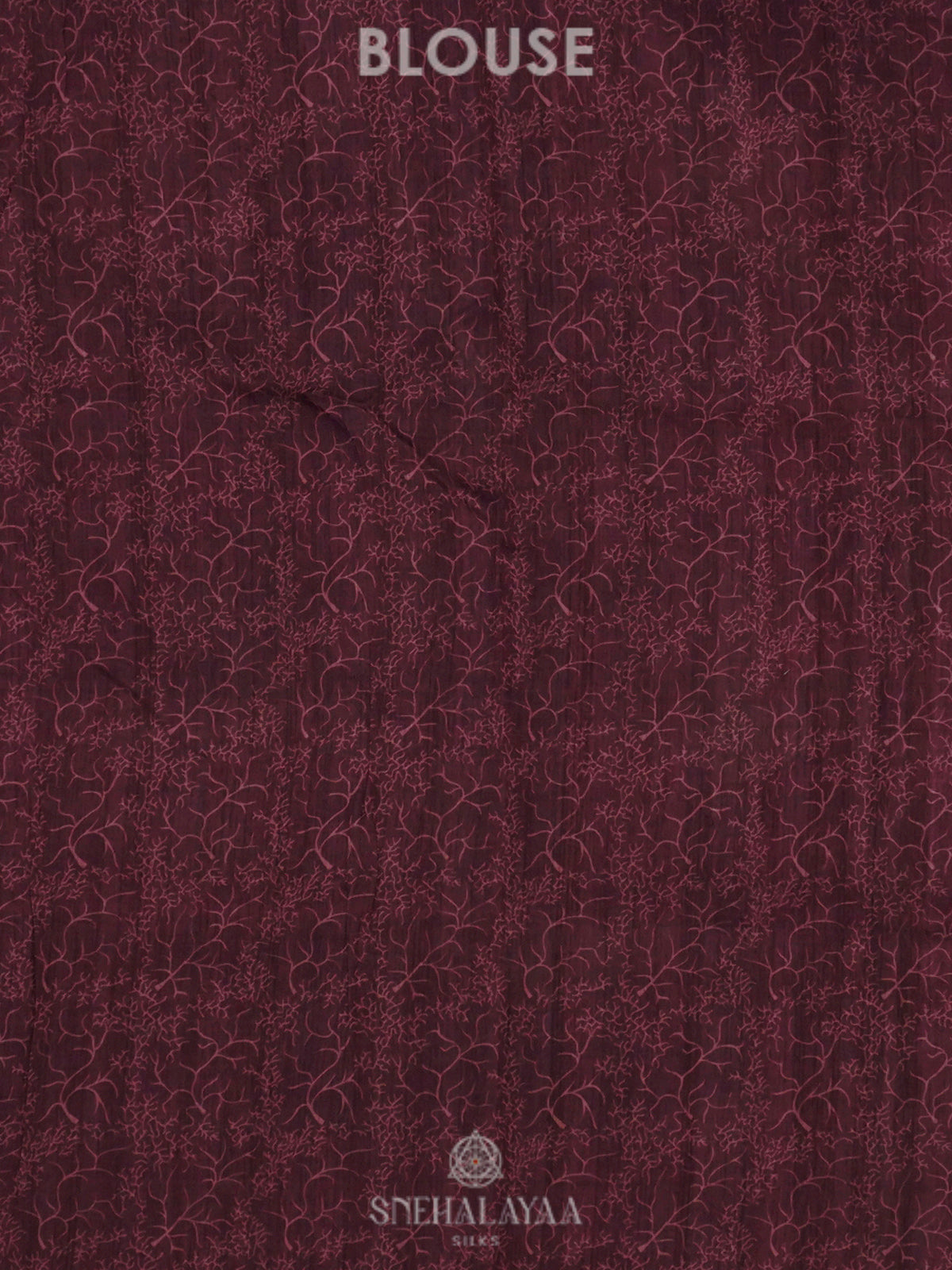 Wine Tussar Saree