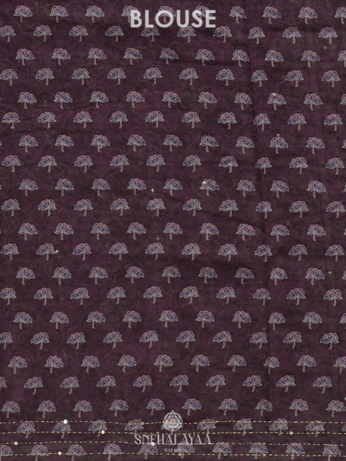Wine Linen Saree