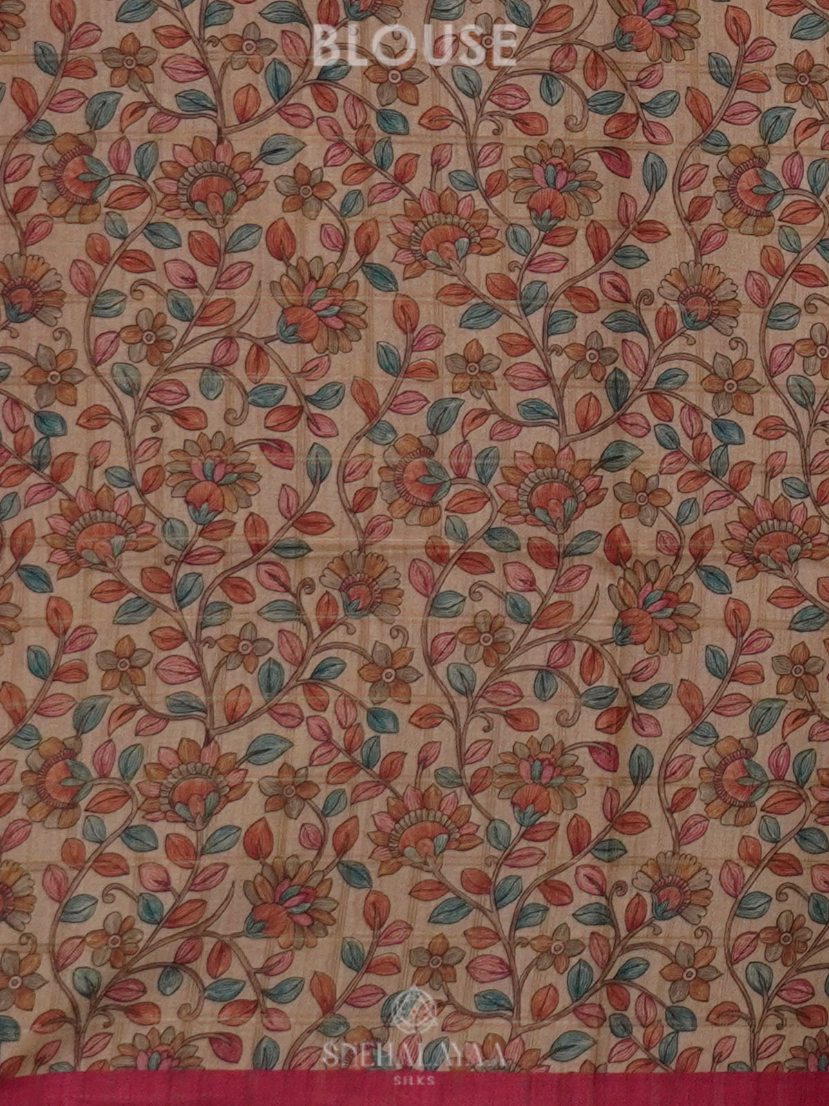 Pink Tussar Saree