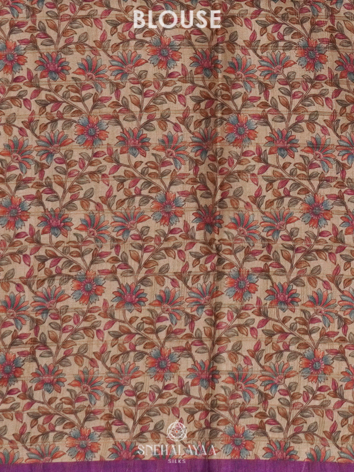 Purple Tussar Saree