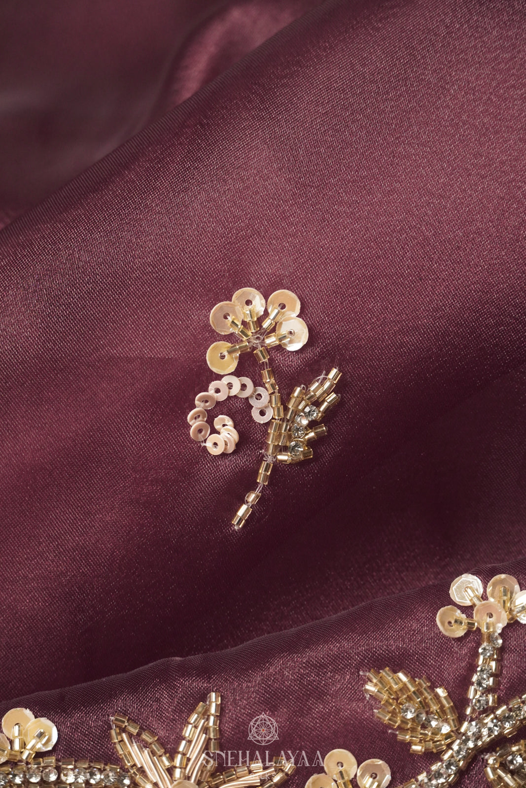 Mauve Pink Designer Saree