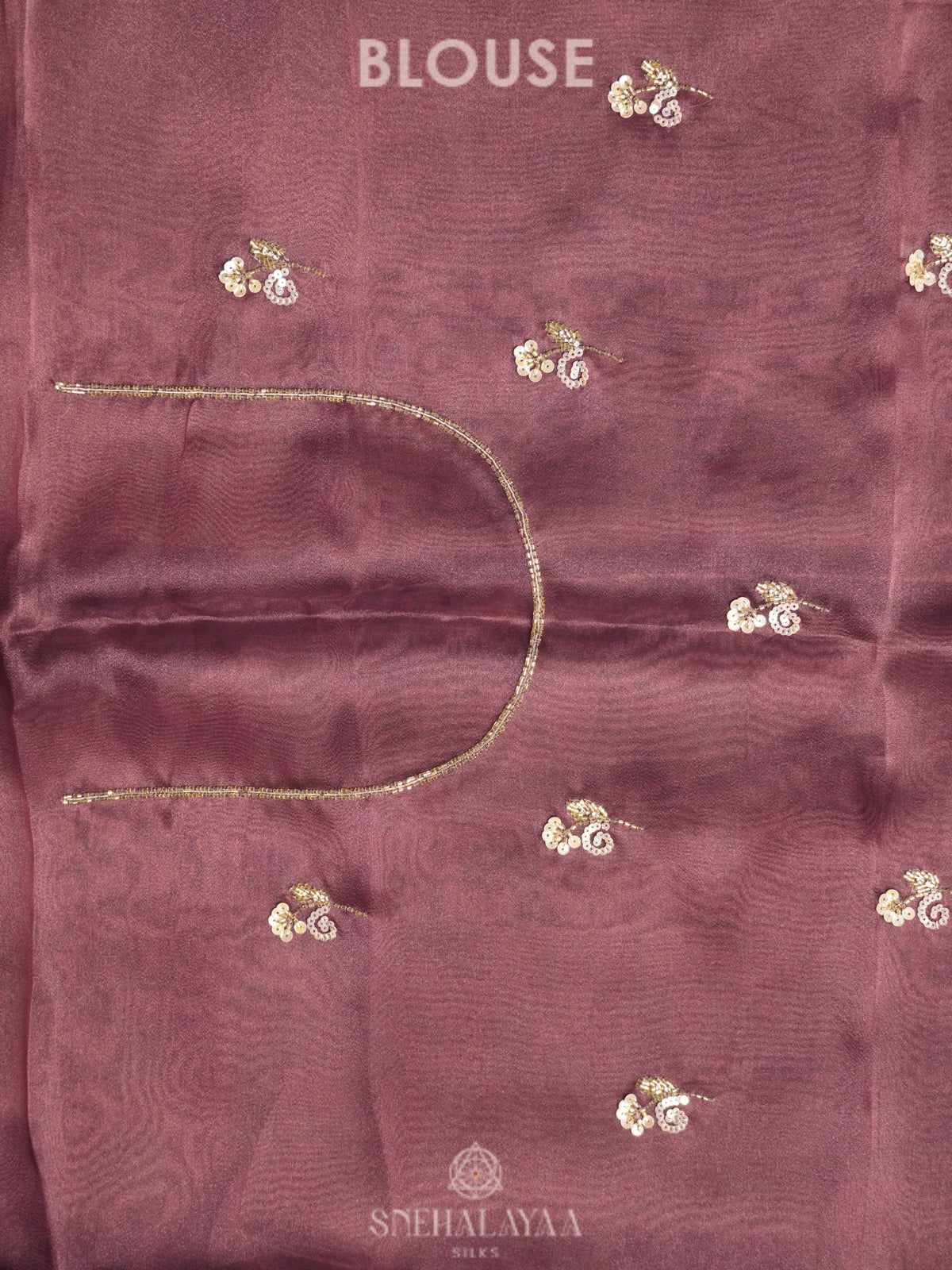 Mauve Pink Designer Saree