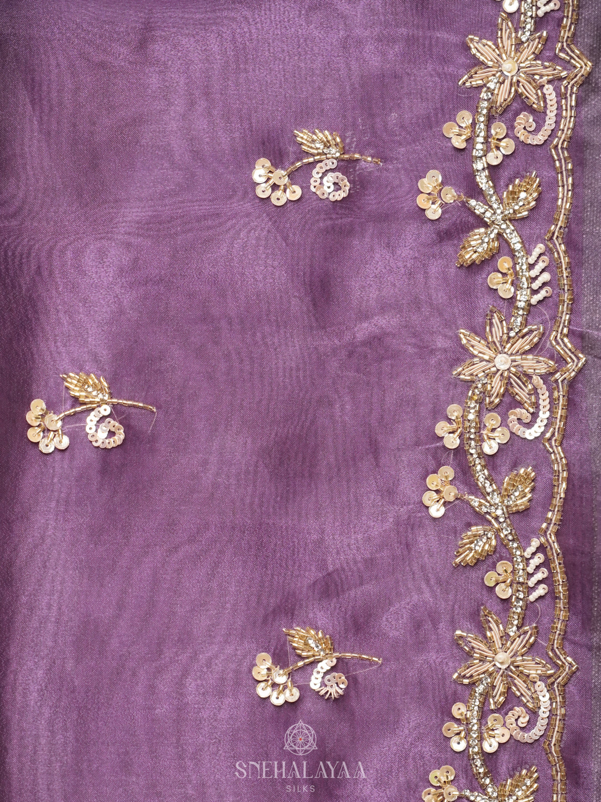 Purple Designer Saree