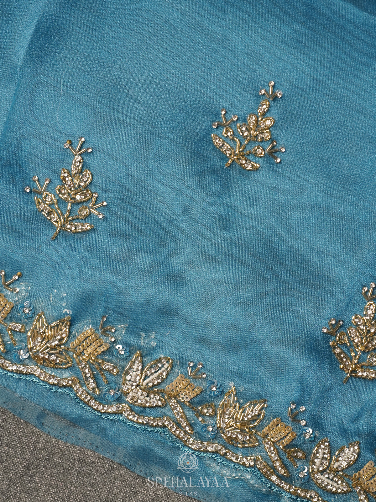 Blue Designer Saree