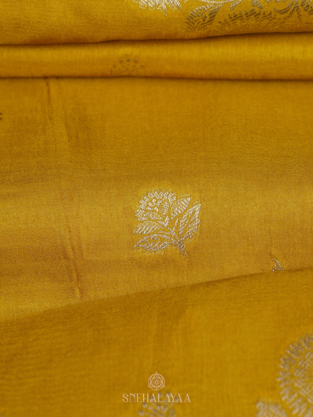 Yellow Banaras Silk Saree