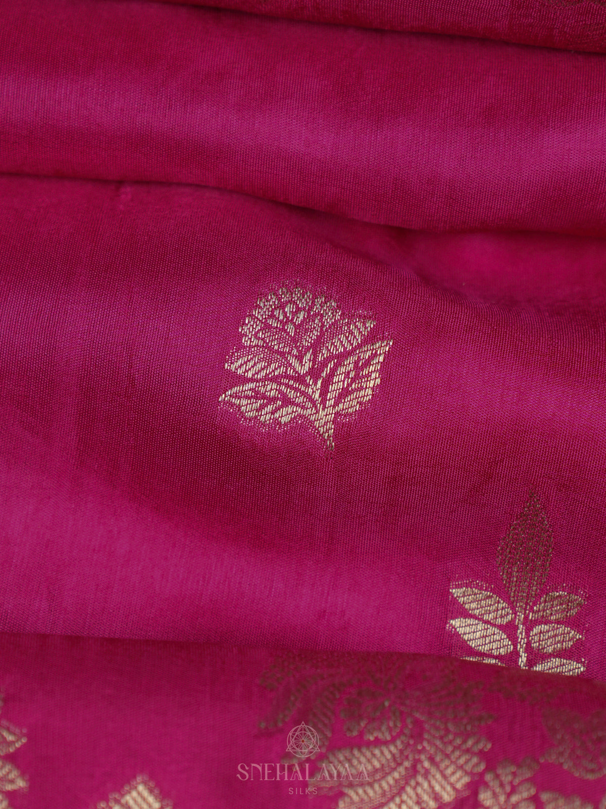 Pink Banaras Silk Saree