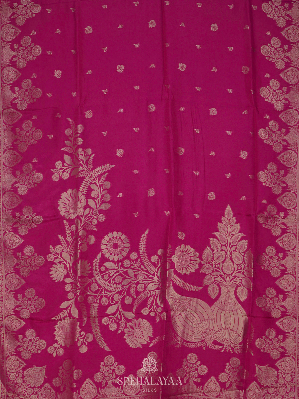 Pink Banaras Silk Saree