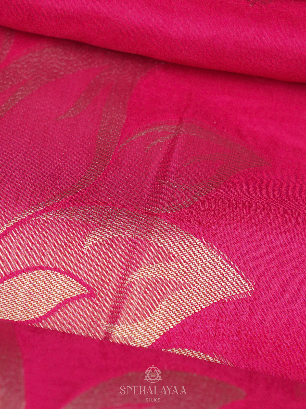 Pink Banaras Silk Saree
