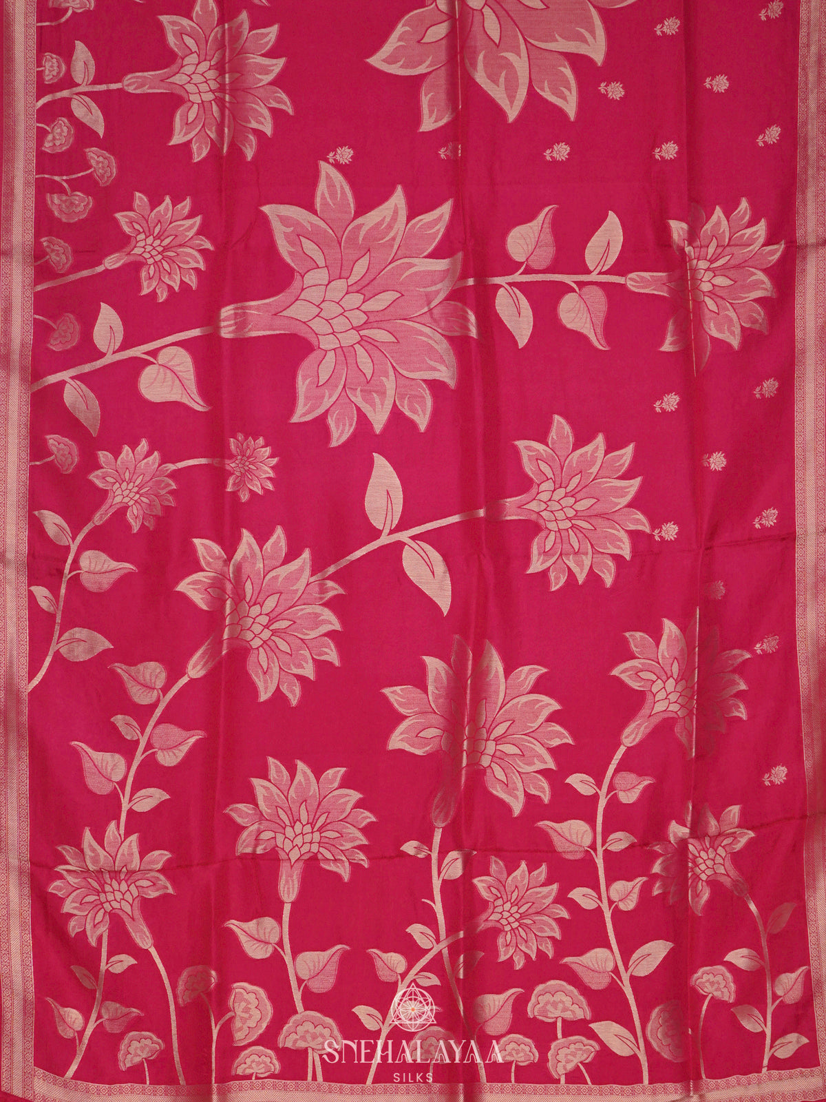 Pink Banaras Silk Saree